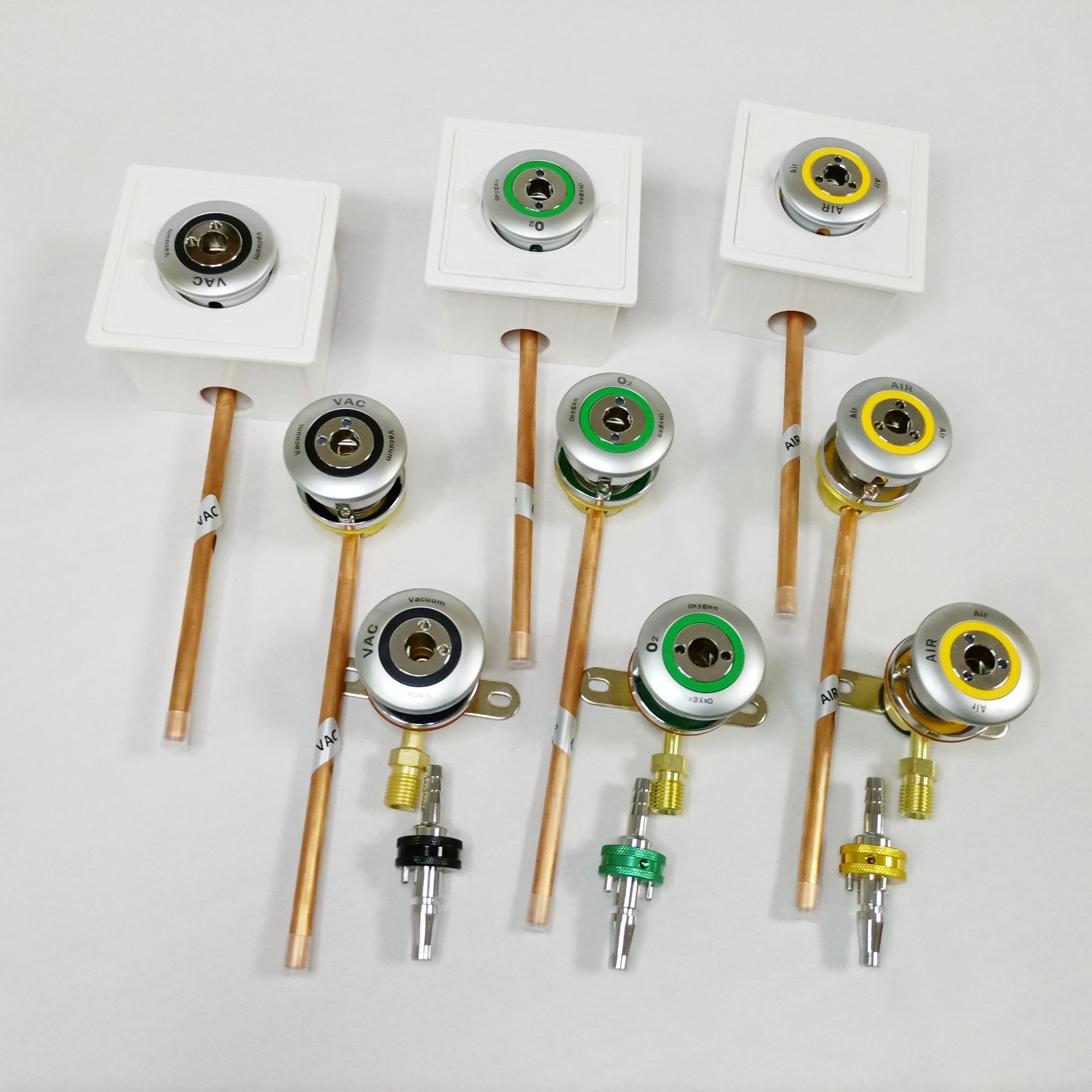 Gas Outlets (wall-mounted, pendant, bed head units)